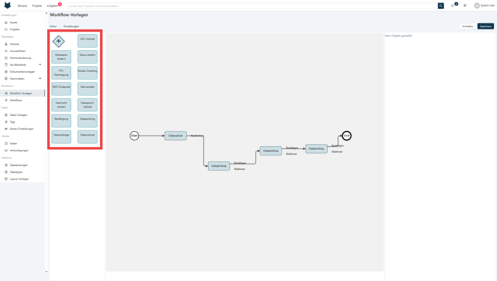 Workflow-Vorlage Links